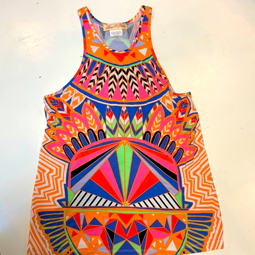Mara Hoffman Geometric Graphic Tank Top